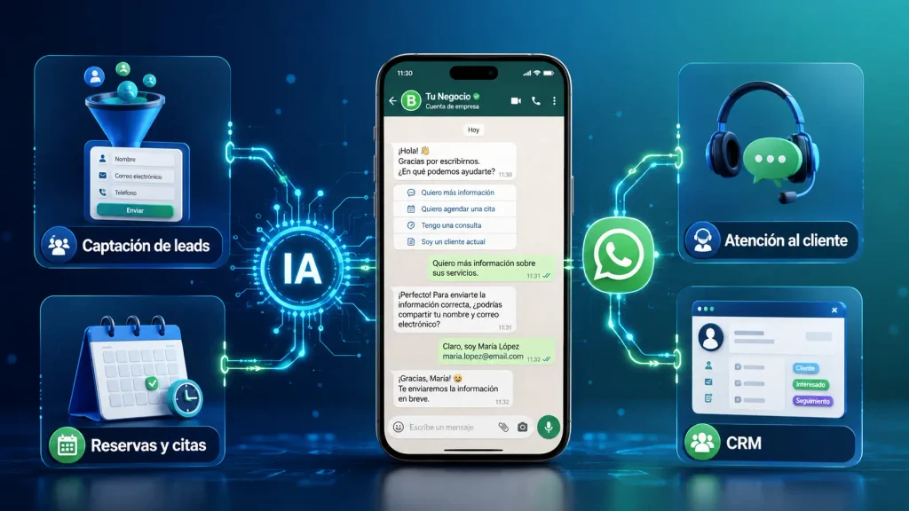Casos de uso de WhatsApp con IA para empresas